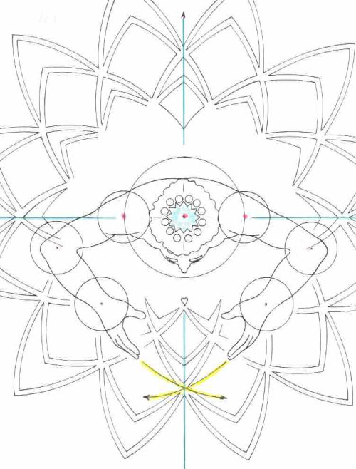 Suspended Diamond from top Suspended Diamond from top